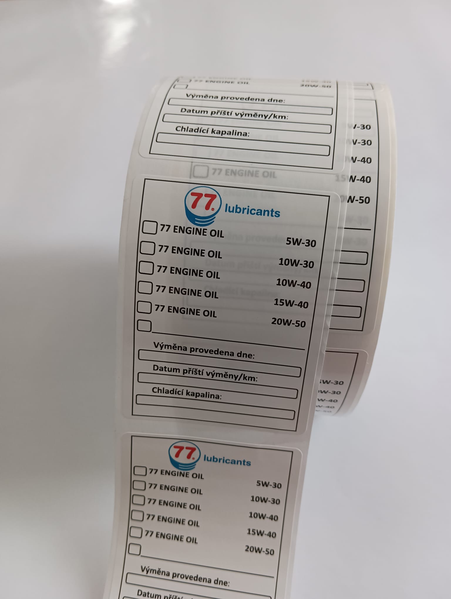 77 ŠTÍTKY VÝMĚNNÉ SAMOLEPÍCÍ - x70064